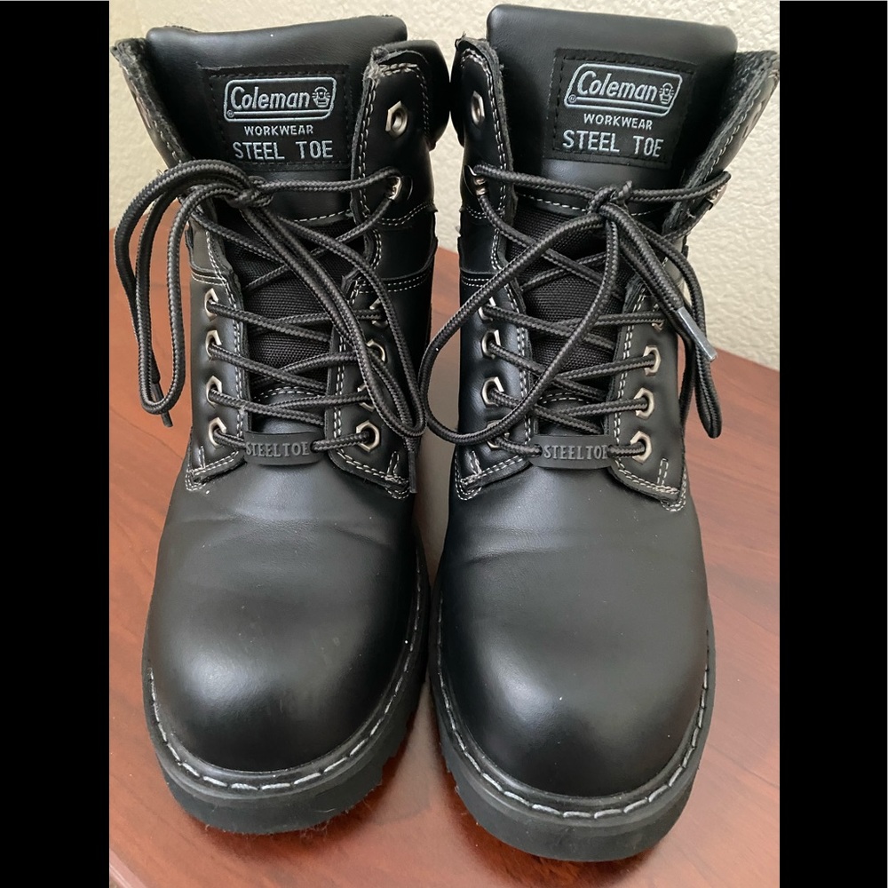 Mens Coleman Steel Toe black shoe